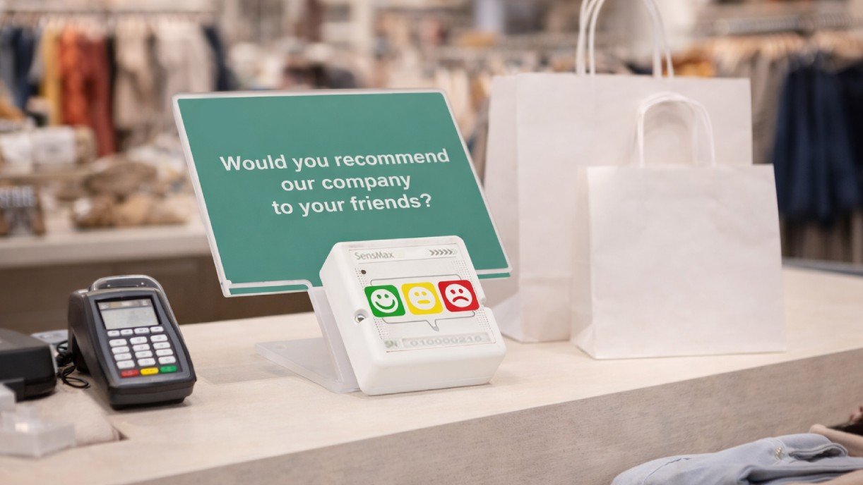 Terminaux de feedback client pour les magasins