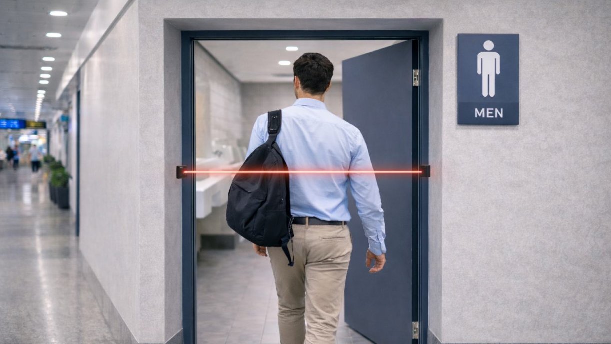 Capteurs anonymes et sans fil de comptage de personnes à l’entrée des sanitaires