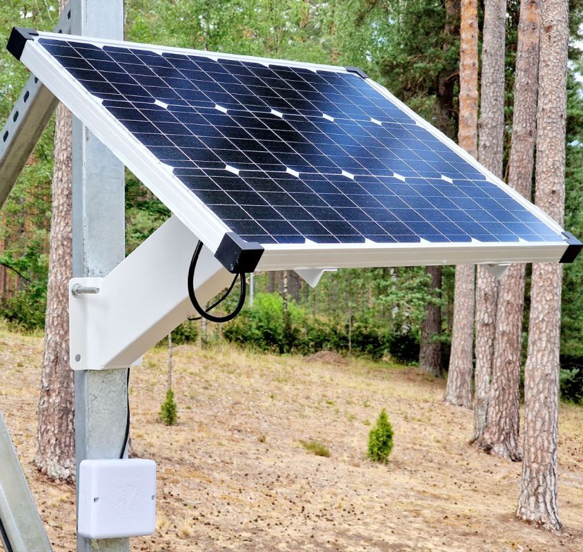 Système d’alimentation solaire SensMax SPS20 pour capteurs extérieurs de comptage de personnes et de vélos
